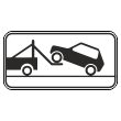 Дорожный знак 8.24 «Работает эвакуатор» (металл 0,8 мм, III типоразмер: 450х900 мм, С/О пленка: тип А коммерческая)